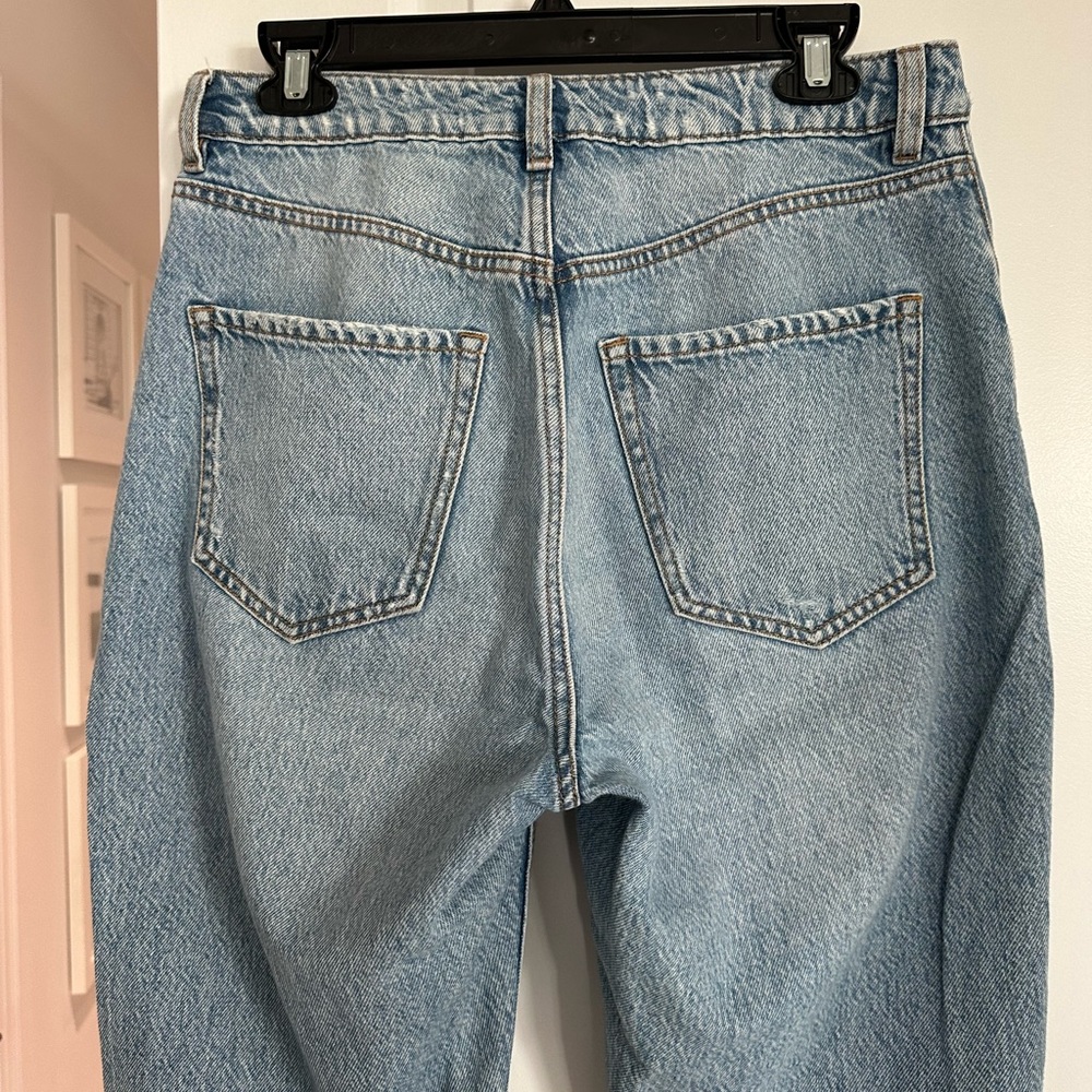 Dynamite Light Blue Straight Leg Jeans - Picture 2 of 4